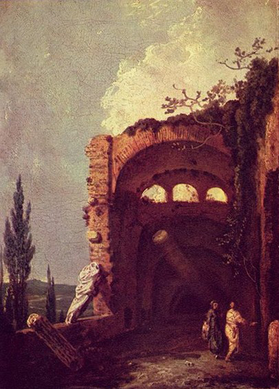 Richard Wilson Ruinen der Villa des Maecenas in Tivoli